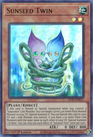 Sunseed Twin (GFTP-EN017) - Ghosts From the Past 1st Edition Ghosts From the Past Yugioh Single  Squirtle Squad Card Shop.