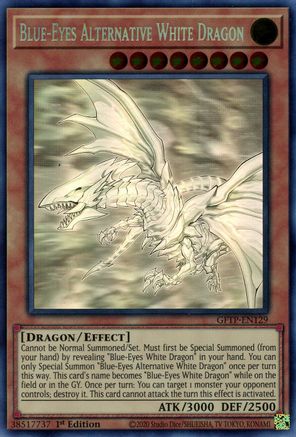 Blue-Eyes Alternative White Dragon (Ghost Rare) (GFTP-EN129) - Ghosts From the Past 1st Edition Ghosts From the Past Yugioh Single  Squirtle Squad Card Shop.