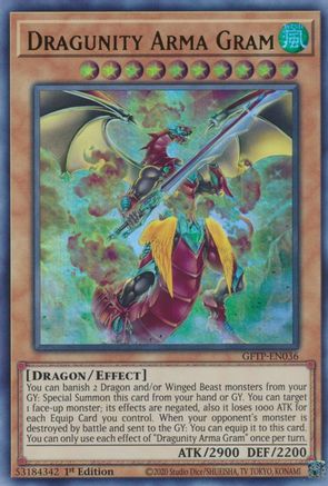 Dragunity Arma Gram (GFTP-EN036) - Ghosts From the Past 1st Edition Ghosts From the Past Yugioh Single  Squirtle Squad Card Shop.