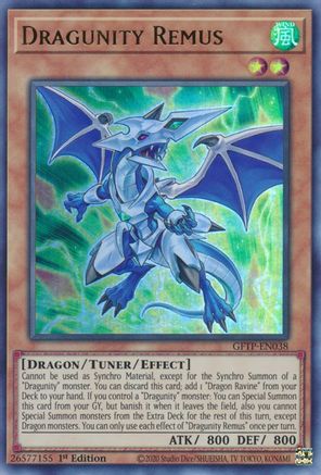 Dragunity Remus (GFTP-EN038) - Ghosts From the Past 1st Edition Ghosts From the Past Yugioh Single  Squirtle Squad Card Shop.