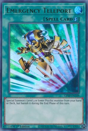Emergency Teleport (GFTP-EN109) - Ghosts From the Past 1st Edition Ghosts From the Past Yugioh Single  Squirtle Squad Card Shop.