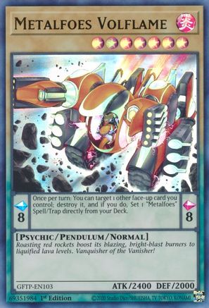 Metalfoes Volflame (GFTP-EN103) - Ghosts From the Past 1st Edition Ghosts From the Past Yugioh Single  Squirtle Squad Card Shop.