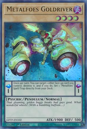 Metalfoes Goldriver (GFTP-EN102) - Ghosts From the Past 1st Edition Ghosts From the Past Yugioh Single  Squirtle Squad Card Shop.