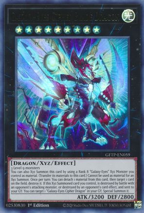 Galaxy-Eyes Cipher Blade Dragon (GFTP-EN059) - Ghosts From the Past 1st Edition Ghosts From the Past Yugioh Single  Squirtle Squad Card Shop.