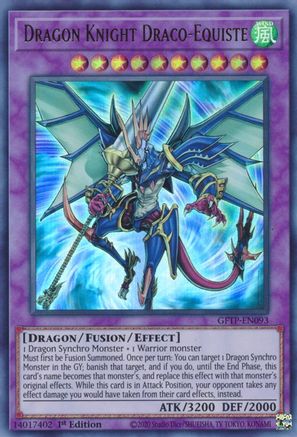 Dragon Knight Draco-Equiste (GFTP-EN093) - Ghosts From the Past 1st Edition Ghosts From the Past Yugioh Single  Squirtle Squad Card Shop.