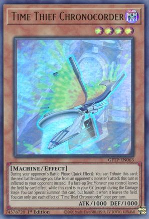 Time Thief Chronocorder (GFTP-EN063) - Ghosts From the Past 1st Edition Ghosts From the Past Yugioh Single  Squirtle Squad Card Shop.