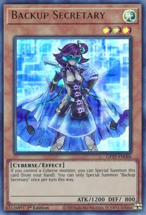 Backup Secretary (GFTP-EN088) - Ghosts From the Past 1st Edition Ghosts From the Past Yugioh Single  Squirtle Squad Card Shop.