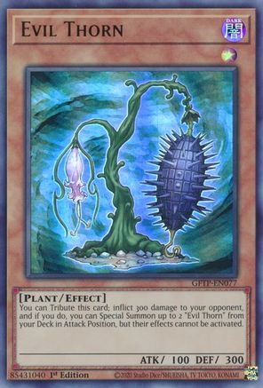 Evil Thorn (GFTP-EN077) - Ghosts From the Past 1st Edition Ghosts From the Past Yugioh Single  Squirtle Squad Card Shop.