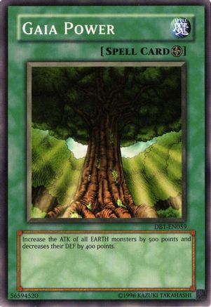 Gaia Power (DB1-EN059) - Dark Beginning 1 Unlimited Dark Beginning 1 Yugioh Single  Squirtle Squad Card Shop.