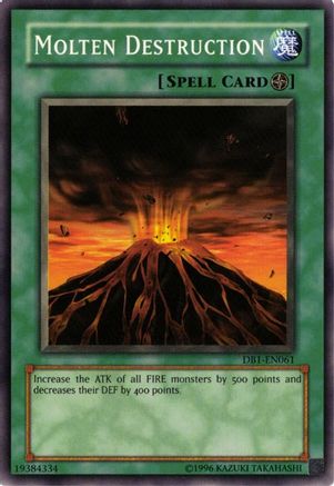 Molten Destruction (DB1-EN061) - Dark Beginning 1 Unlimited Dark Beginning 1 Yugioh Single  Squirtle Squad Card Shop.