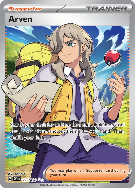 Scarlet & Violet - Base Set - Arven 235/198 - clean card image