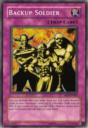 Backup Soldier (DB1-EN082) - Dark Beginning 1 Unlimited Dark Beginning 1 Yugioh Single  Squirtle Squad Card Shop.
