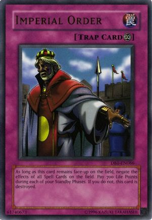 Imperial Order (DB1-EN086) - Dark Beginning 1 Unlimited Dark Beginning 1 Yugioh Single  Squirtle Squad Card Shop.