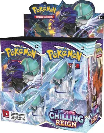 Chilling Reign Booster Box SWSH06: Chilling Reign Pokemon Sealed  Squirtle Squad Card Shop.