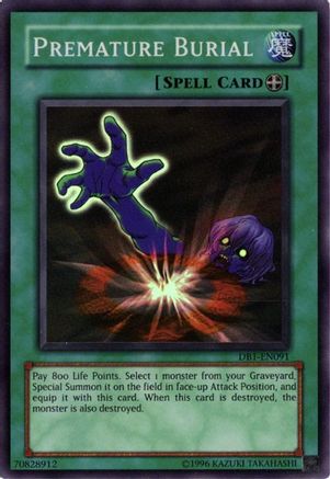Premature Burial (DB1-EN091) - Dark Beginning 1 Unlimited Dark Beginning 1 Yugioh Single  Squirtle Squad Card Shop.