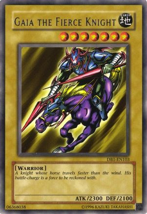 Gaia The Fierce Knight (DB1-EN103) - Dark Beginning 1 Unlimited Dark Beginning 1 Yugioh Single  Squirtle Squad Card Shop.