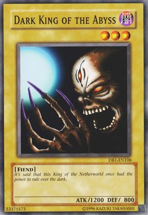 Dark King of the Abyss (DB1-EN108) - Dark Beginning 1 Unlimited Dark Beginning 1 Yugioh Single  Squirtle Squad Card Shop.