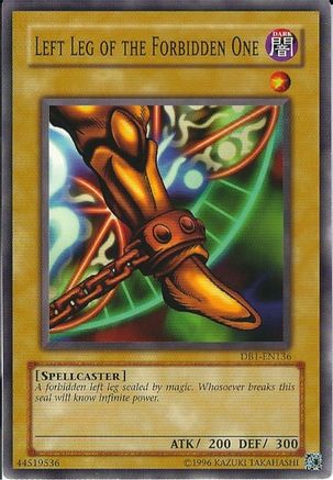 Left Leg of the Forbidden One (DB1-EN136) - Dark Beginning 1 Unlimited Dark Beginning 1 Yugioh Single  Squirtle Squad Card Shop.