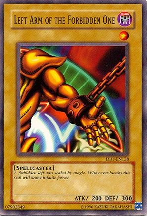 Left Arm of the Forbidden One (DB1-EN138) - Dark Beginning 1 Unlimited Dark Beginning 1 Yugioh Single  Squirtle Squad Card Shop.