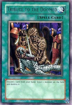 Tribute to The Doomed (DB1-EN165) - Dark Beginning 1 Unlimited Dark Beginning 1 Yugioh Single  Squirtle Squad Card Shop.