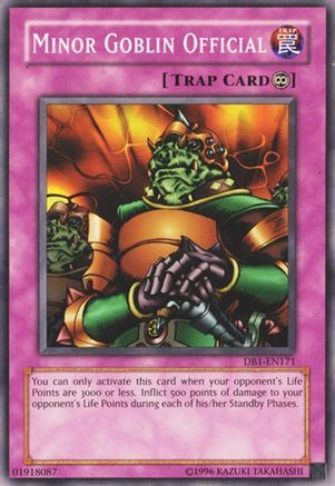Minor Goblin Official (DB1-EN171) - Dark Beginning 1 Unlimited Dark Beginning 1 Yugioh Single  Squirtle Squad Card Shop.