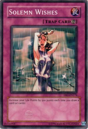 Solemn Wishes (DB1-EN174) - Dark Beginning 1 Unlimited Dark Beginning 1 Yugioh Single  Squirtle Squad Card Shop.