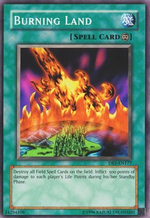 Burning Land (DB1-EN177) - Dark Beginning 1 Unlimited Dark Beginning 1 Yugioh Single  Squirtle Squad Card Shop.