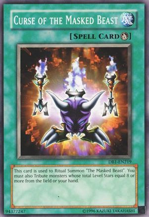 Curse of the Masked Beast (DB1-EN219) - Dark Beginning 1 Unlimited Dark Beginning 1 Yugioh Single  Squirtle Squad Card Shop.