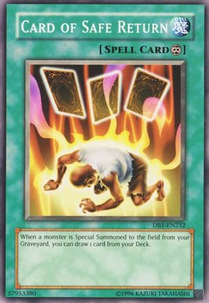 Card of Safe Return (DB1-EN232) - Dark Beginning 1 Unlimited Dark Beginning 1 Yugioh Single  Squirtle Squad Card Shop.