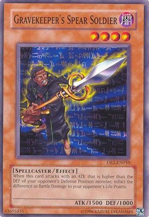 Gravekeeper's Spear Soldier (DR1-EN010) - Dark Revelation Volume 1 Unlimited Dark Revelation Volume 1 Yugioh Single  Squirtle Squad Card Shop.