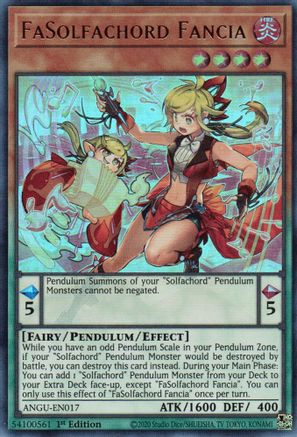 FaSolfachord Fancia (ANGU-EN017) - Ancient Guardians 1st Edition Ancient Guardians Yugioh Single  Squirtle Squad Card Shop.