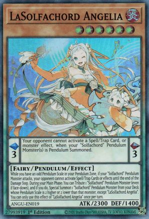 LaSolfachord Angelia (ANGU-EN019) - Ancient Guardians 1st Edition Ancient Guardians Yugioh Single  Squirtle Squad Card Shop.