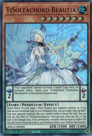 TiSolfachord Beautia (ANGU-EN020) - Ancient Guardians 1st Edition Ancient Guardians Yugioh Single  Squirtle Squad Card Shop.