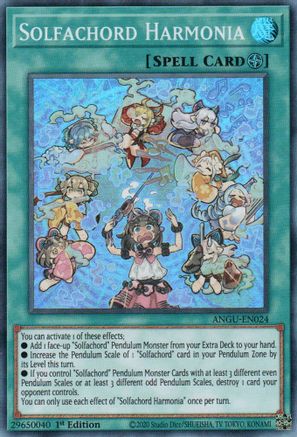 Solfachord Harmonia (ANGU-EN024) - Ancient Guardians 1st Edition Ancient Guardians Yugioh Single  Squirtle Squad Card Shop.