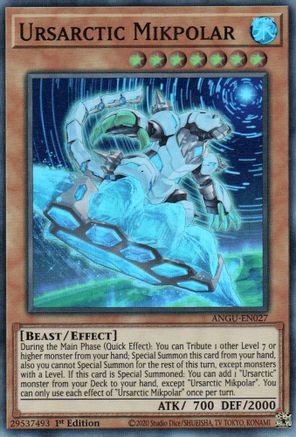 Ursarctic Mikpolar (ANGU-EN027) - Ancient Guardians 1st Edition Ancient Guardians Yugioh Single  Squirtle Squad Card Shop.