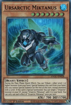 Ursarctic Miktanus (ANGU-EN028) - Ancient Guardians 1st Edition Ancient Guardians Yugioh Single  Squirtle Squad Card Shop.