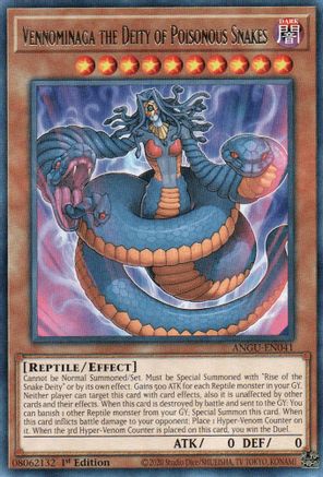 Vennominaga the Deity of Poisonous Snakes (ANGU-EN041) - Ancient Guardians 1st Edition Ancient Guardians Yugioh Single  Squirtle Squad Card Shop.