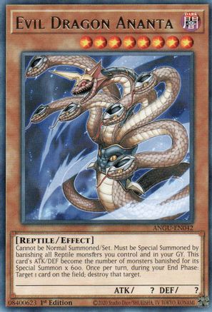 Evil Dragon Ananta (ANGU-EN042) - Ancient Guardians 1st Edition Ancient Guardians Yugioh Single  Squirtle Squad Card Shop.