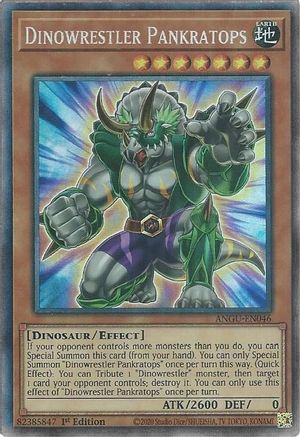 Dinowrestler Pankratops (CR) (ANGU-EN046) - Ancient Guardians 1st Edition Ancient Guardians Yugioh Single  Squirtle Squad Card Shop.