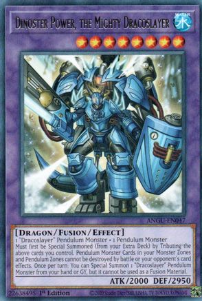 Dinoster Power, the Mighty Dracoslayer (ANGU-EN047) - Ancient Guardians 1st Edition Ancient Guardians Yugioh Single  Squirtle Squad Card Shop.