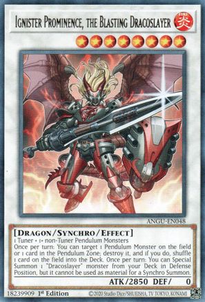 Ignister Prominence, the Blasting Dracoslayer (ANGU-EN048) - Ancient Guardians 1st Edition Ancient Guardians Yugioh Single  Squirtle Squad Card Shop.