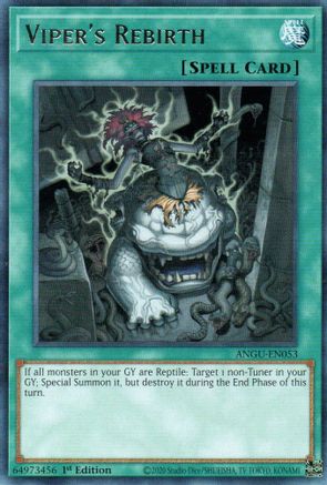 Viper's Rebirth (ANGU-EN053) - Ancient Guardians 1st Edition Ancient Guardians Yugioh Single  Squirtle Squad Card Shop.
