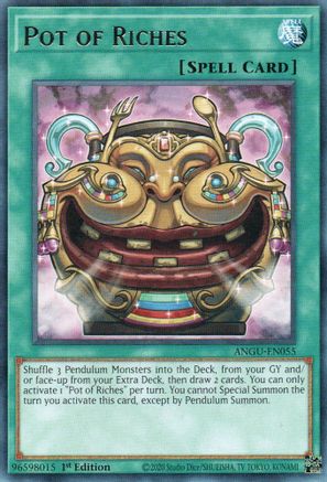 Pot of Riches (ANGU-EN055) - Ancient Guardians 1st Edition Ancient Guardians Yugioh Single  Squirtle Squad Card Shop.