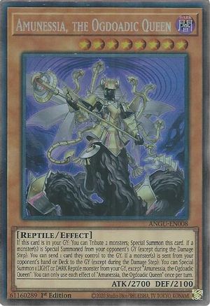 Amunessia, the Ogdoadic Queen (CR) (ANGU-EN008) - Ancient Guardians 1st Edition Ancient Guardians Yugioh Single  Squirtle Squad Card Shop.