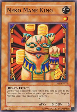 Neko Mane King (DR1-EN076) - Dark Revelation Volume 1 Unlimited Dark Revelation Volume 1 Yugioh Single  Squirtle Squad Card Shop.