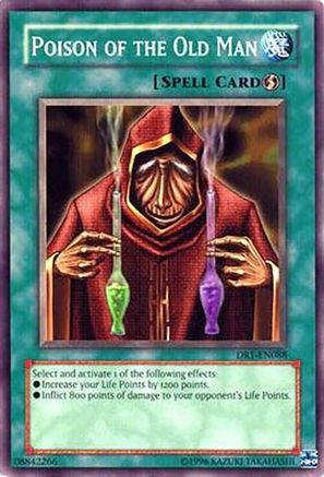 Poison of the Old Man (DR1-EN088) - Dark Revelation Volume 1 Unlimited Dark Revelation Volume 1 Yugioh Single  Squirtle Squad Card Shop.