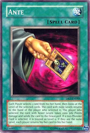 Ante (DR1-EN089) - Dark Revelation Volume 1 Unlimited Dark Revelation Volume 1 Yugioh Single  Squirtle Squad Card Shop.