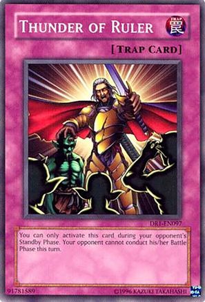 Thunder of Ruler (DR1-EN097) - Dark Revelation Volume 1 Unlimited Dark Revelation Volume 1 Yugioh Single  Squirtle Squad Card Shop.
