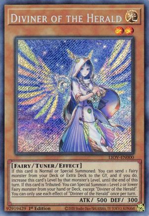 Diviner of the Herald (LIOV-EN000) - Lightning Overdrive 1st Edition Lightning Overdrive Yugioh Single  Squirtle Squad Card Shop.
