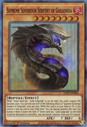 Supreme Sovereign Serpent of Golgonda (LIOV-EN004) - Lightning Overdrive 1st Edition Lightning Overdrive Yugioh Single  Squirtle Squad Card Shop.